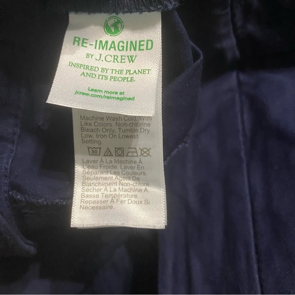 J Crew Navy Blue 9” Frankie Cotton Stretch Bermuda Shorts - Picture 4 of 5